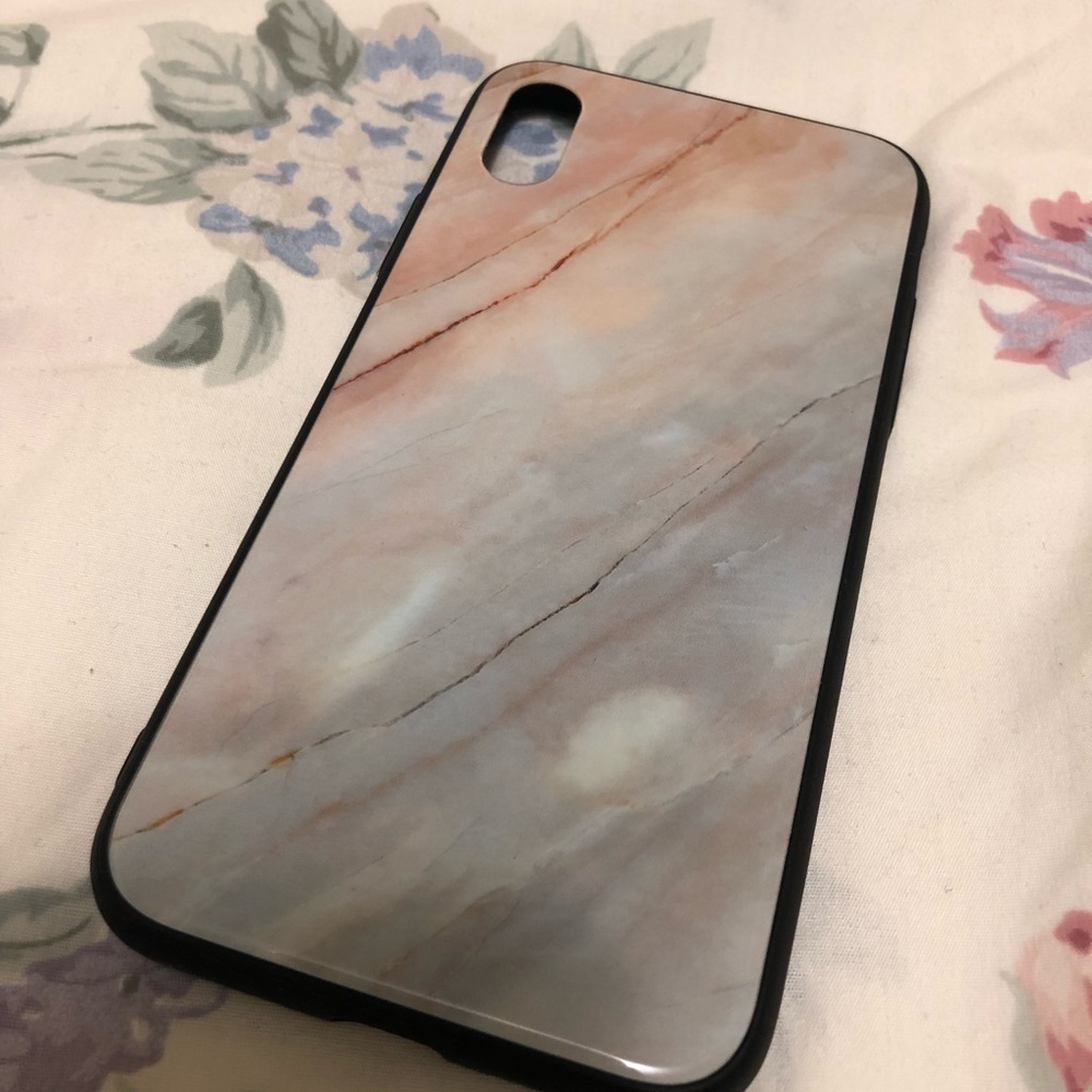 IP X/XS Marble Tempered Glass Case